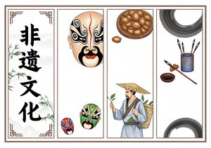 非遗文化小报模板：简单又漂亮的中国传统文化手抄报，适合中小学生制作
