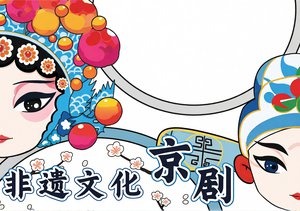 京剧小报手抄报简单又漂亮：非遗文化京剧模板，适合学生轻松制作传统文化手抄报