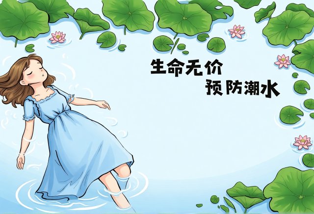 防溺水小报简单又漂亮：生命无价预防溺水手抄报模板，适合中小学安全教育
