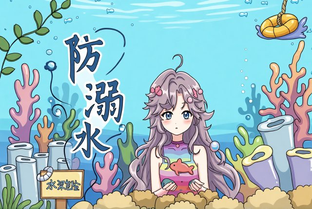 防溺水小报简单又漂亮模板：珍爱生命预防溺水主题手抄报，适合小学生