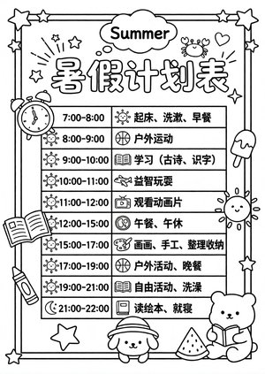 可打印线稿