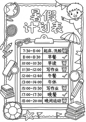 可打印线稿