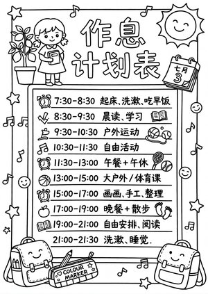可打印线稿