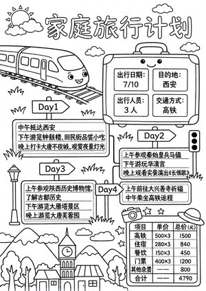 可打印线稿