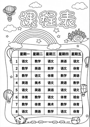可打印线稿