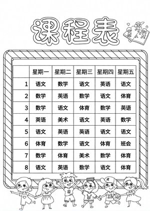 可打印线稿
