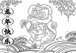 可打印线稿