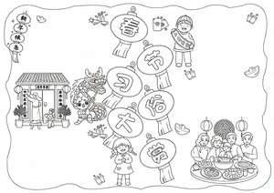 可打印线稿